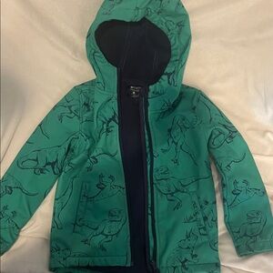 MOUNTAIN WEAR Kids soft shell or raincoat with dinosaur print